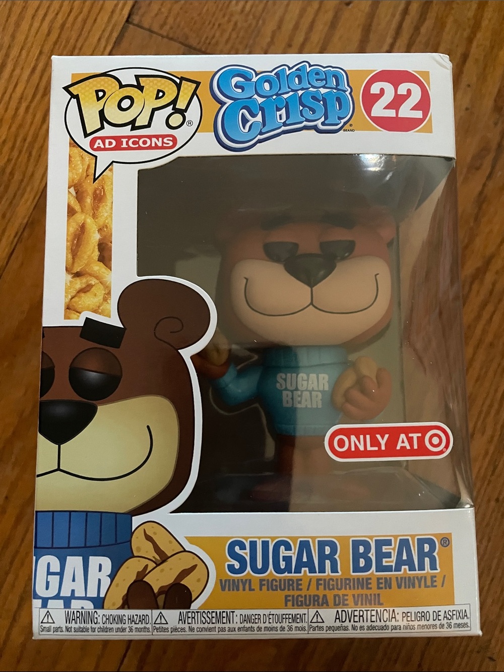 Funko Pop! Golden Crisp Sugar Bear Vinyl Figure - Blue, Brown, White